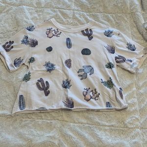 Cropped shirt size XS